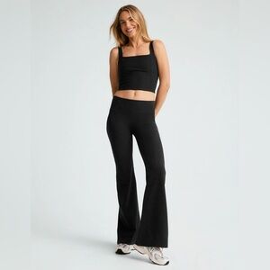 Beyond Yoga Spacedye 90's Low Rise Flare Pant Darkest Night Small